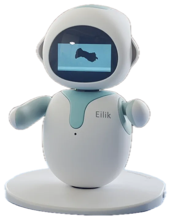 The Eilik robot, arms raised